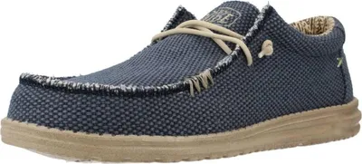 Produktbild von Hey Dude Herren Mokassins Halbschuhe WALLY BRAIDED Blau TextilGröße:43