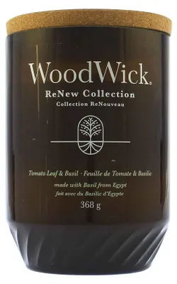 Image de WoodWick - ReNew Tomato Leaf & Basil - Bougie parfumée 368.0g