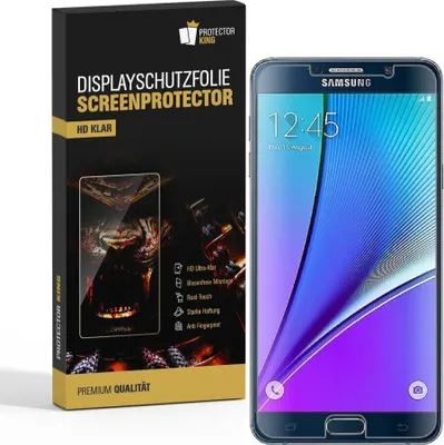 Produktbild von 2x Displayschutzfolie für Samsung Galaxy Note 5 Displayfolie Schutzfolie HD KLAR
