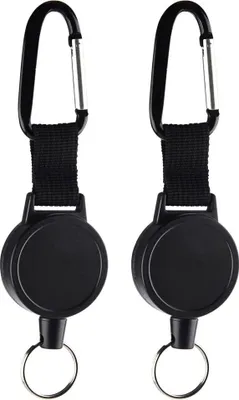 Produktbild von 2 pcs Schlüssel Heavy-duty Schlüsselband Ausziehbar Schlüsselkette  Retractable Schlüsselrolle
