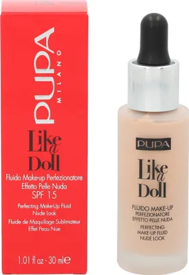Produktbild von Pupa Pupa Like A Doll Perfecting Make-Up Fluid SPF15 30ml