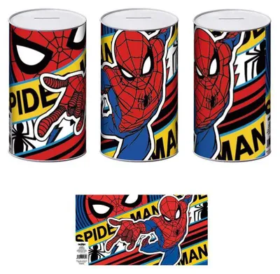 Zdjęcie produktu dla Arditex Marvel Metal L 10x10x17,5 cm Skarbonka Spider-Man Wielokolorowa Dla dzieci Wielokolorowa Jeden rozmiar