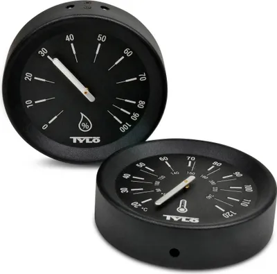Produktbild von SET> Tylö Thermo- u. Hygrometer Brilliant Black