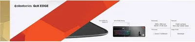 Produktbild von SteelSeries 63824 Schwarzes Anti-Rutsch-Mauspad Schwarz