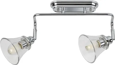 Zdjęcie produktu dla Rabalux Antoine oprawa łazienkowa E14 2x40W IP44 chrom/szkło 390mm