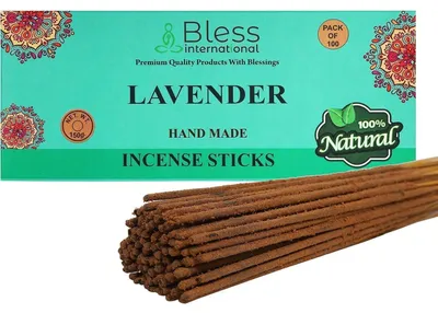 Productafbeelding van Lavendel wierookstokjes voor yoga en meditatie. Inhoud: 100 stuks (150 gram)