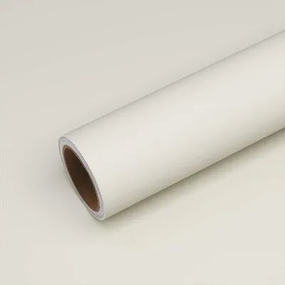 Obrázek produktu pro Uniqoos® samolepicí fólie na nábytek, barva béžová (matná krémová), rozměry 40 x 300 cm – vinyl, voděodolná a ochranná fólie pro nábytek, stěny, kuchyň a koupelnu
