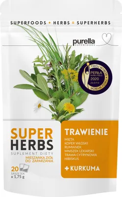 Produktbild von Purella Superfoods Verdauungs-Mischung: Superkräuter zum Aufgießen - 35g Natürliche Verdauungshilfe aus erlesenen Zutaten