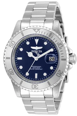 Obrázek produktu pro Invicta Pro Diver 34023 Pánské Hodinky - Quartz Hnutí - Nerezová Ocel s Modrým Ciferníkem - 40 mm