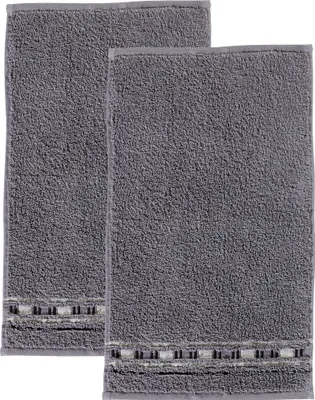 Produktbild von Erwin Müller Gästetuch Achern" 2er-Pack grau/natur 30x50 cm"