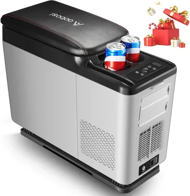 Productafbeelding van Compressor Koelbox - Elektrische Koelbox - Mobiele Koelbox - Auto Koelbox - Camping Koelbox - 15 Liter Inhoud