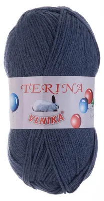 100g Terina Strickgarn Häkelgarn Wolle Acrylwolle pflegeleicht Farbwahl stahlblau