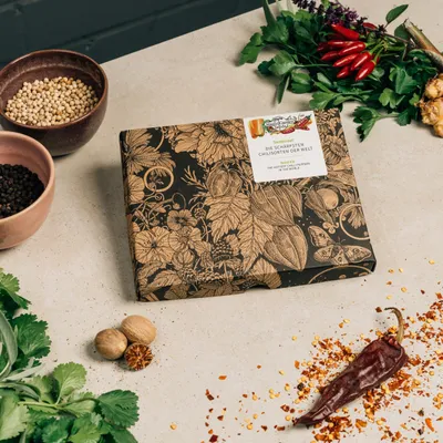 Produktbild von Die schärfsten Chilisorten der Welt - Samen-Geschenkset mit 5 echt heißen Sorten