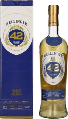 Produktbild von Hellinger 42 Sächsischer Single Malt Whisky 46% Vol. 0,7l in Geschenkbox