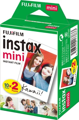 Produktbild von Fujifilm Instax Mini - Instant-Farbfilm - ISO 800 - 10 Belichtungen - 2 Kassetten