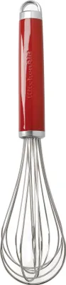 Produktbild von KitchenAid Schneebesen, manueller Schaumschläger, Edelstahl, Empire Rot
