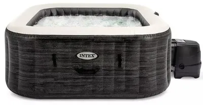 Productafbeelding van Opblaasbaar bubbelbad INTEX Ardoise, 175 x 175 x 71 cm, geschikt voor 4 personen, vierkant, modelnummer 28450NP