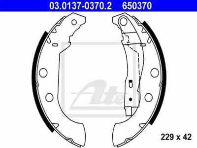 Produktbild von Ate Bremsbackensatz  03.0137-0370.2