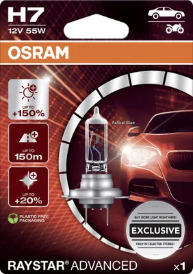 Produktbild von Osram Scheinwerferlampe H7 Raystar Advanced 2.0
