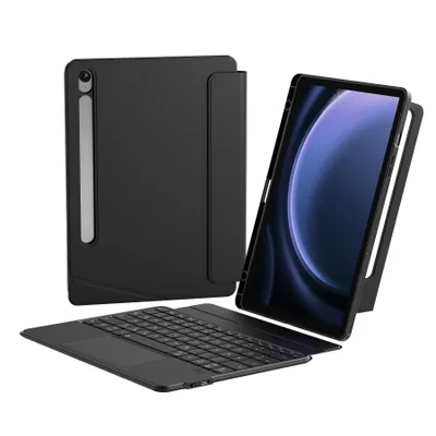Produktbild von Inateck Hülle mit Tastatur für Samsung Galaxy Tab S10 FE/S9 FE/S9, Hoch-/Querformat Ständer,Abnehmbar, mit Touchpad,QWERTZ, AceTouch N0064