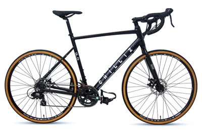 Produktbild von CHILLIZ Gravelbike 28 Zoll GL.01 schwarz-matt Rahmenhöhe 57 cm Damen Herren 14 Gänge mech. Scheibenbremse