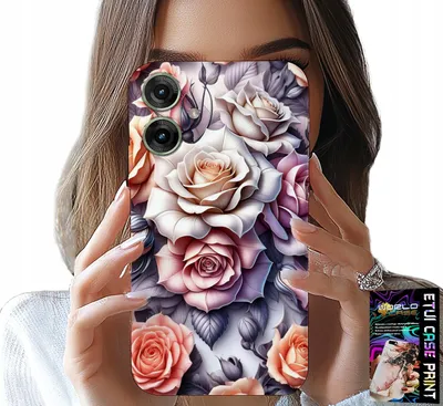 Immagine prodotto di Custodia per Realme Note 60 - Motivi floreali Rosa Rose Fiori Custodia