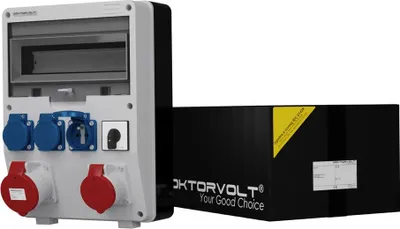 Produktbild von Stromverteiler TD 1x32A 1x16A 3x230V franz/belg System mit Nockenschalter 0-1 Doktorvolt 2497