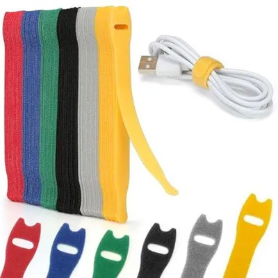 Produktbild von Ultiluxe Kabelbinder - 60 Stück - Kabelbänder mit Klettverschluss - Kabel Organizer - Wiederverwendbar - Multifunktional