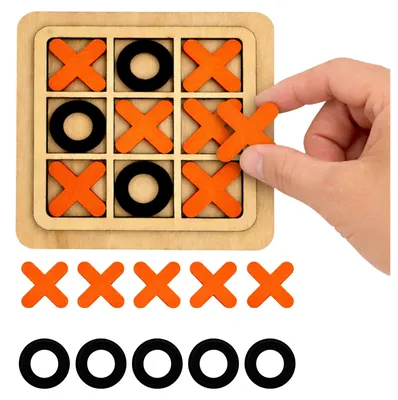 Immagine prodotto di Gioco del tris Logica strategica Tabellone classico in legno