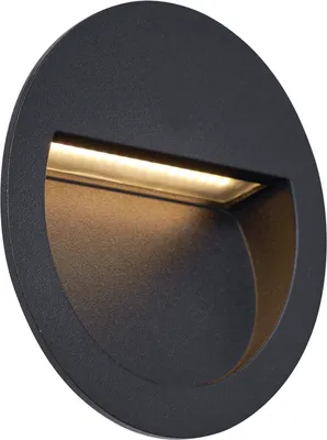 Produktbild von Moderne LED Wandeinbauleuchte Schwarz IP65 Gem