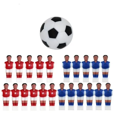 Obrázek produktu pro Sada figurek pro stolní fotbal, obsahující 2 týmy