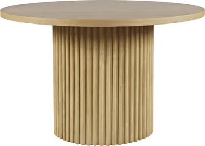 Obrázok produktu pre FURNLUX Dubový jedálenský stôl Avola 122 cm / Hlavná farba: béžová / Rozmery: 122 x 76 x 122 cm