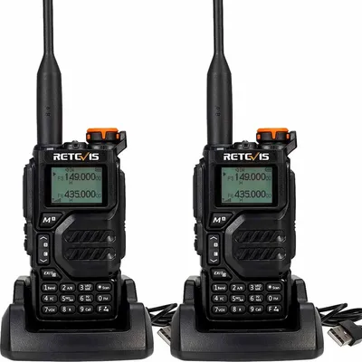 Produktbild von Retevis RA79 Amateurfunkgerät, 2m70cm Dualband-Amateurfunkgerät mit empfindlichem Mikrofon, Funkgeräte für die Jagd