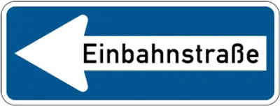 Produktbild von Dreifke® Verkehrszeichen - Einbahnstraße linksweisend, Zeichen 220 | Alu 2 mm...