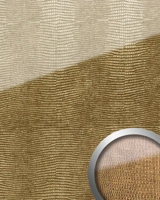 Image de WallFace 16982 LEGUAN Panneau mural autoadhésif Verre doré brun 2,6 m2