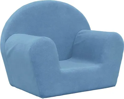 Produktbild von vidaXL Kindersofa Blau Weich Plüsch