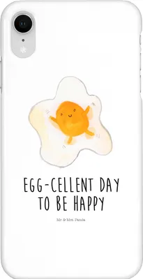 Produktbild von Mr. & Mrs. Panda Iphone XR Handyhülle Spiegelei Ei - Weiß - Geschenk, Premium Kunststoff, Schön, Liebe, Tag, Glücklich, Handy Case, Lustige Sprüche