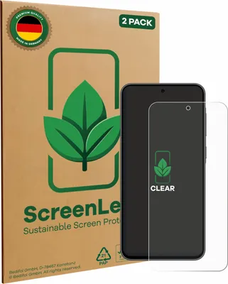 Produktbild von 2x ScreenLeaf Schutzfolie für Samsung Galaxy A36 5G nachhaltiger Displayschutz Display Schutz Folie Klar Transparent