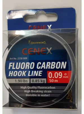 Produktbild von Browning Cenex Fluoro Carbon Vorfach transparent 50m Ø 0,09mm 0,85kg
