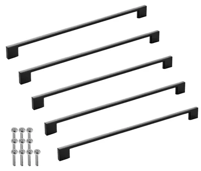 Produktbild von SOTECH Möbelgriff BLACKLINE XII Schrankgriff – Bohrabstand 320 mm, schwarz matt (5 Stück)