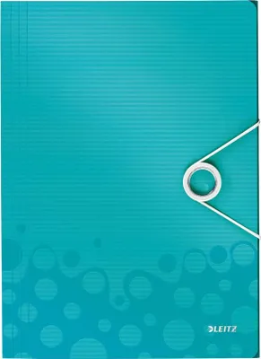 Produktbild von Leitz Eckspannermappe WOW 45990051 DIN A4 3Klappen PP eisblau