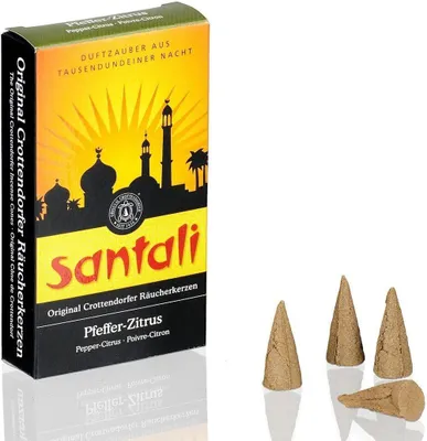 Produktbild von Crottendorfer Räucherkerzen - Santali Pfeffer-Zitrus von Crottendorfer