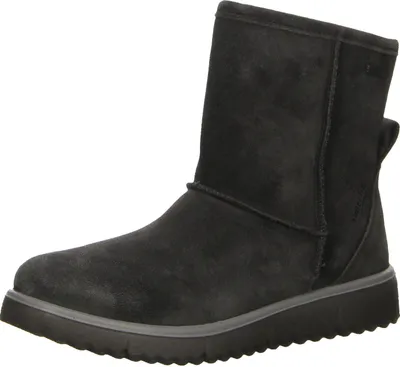 A single black boot is shown against a white background.