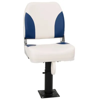 Produktbild von Design 2-tlg. Bootssitz-Set Klappbar Blau und Weiß 41x36x48 cm, Sonstiges Angelzubehör 2024 Neu