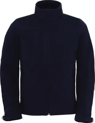 Produktbild von B&C JM950 | Hooded Softshell / Men - Farbe: Navy - Größe: XL