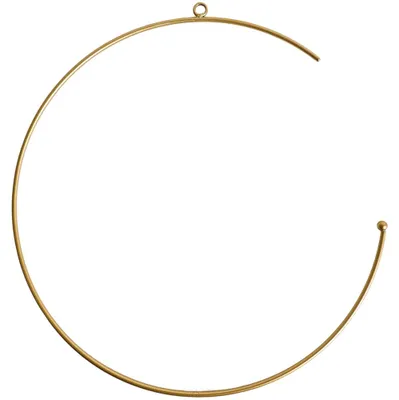 Produktbild von Metall Ring Drahtring Fensterdekoration offen gold Ø 40 cm