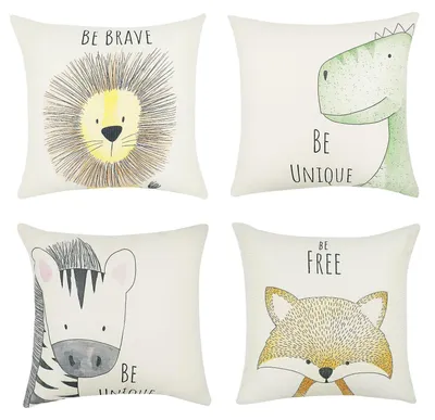 Productafbeelding van Omgoods - Set van 4 Decoratieve Kussenhoezen 45 x 45 cm