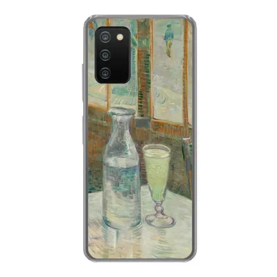 Produktbild von MuchoWow® Handyhülle Schutzhülle Hülle für Samsung Galaxy A03s Couchtisch mit Absinth - Vincent van Gogh Silikon Softcase Handy Hülle - Schutz