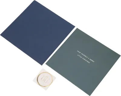 Produktbild von Grußkarte, dreidimensionales Weihnachts-Spezialdekorpapier mit Umschlagaufkleber im E-Stil