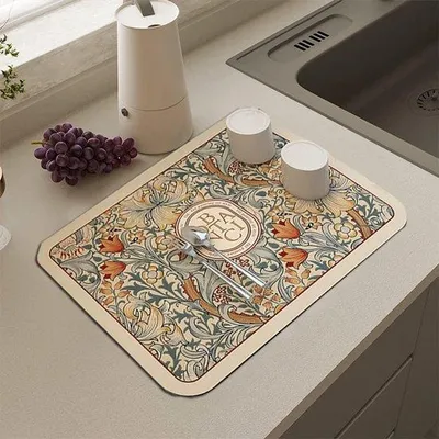 Zdjęcie produktu dla Silikonowy organizer na kran – osłona na kran – 40 x 30 cm – beżowy